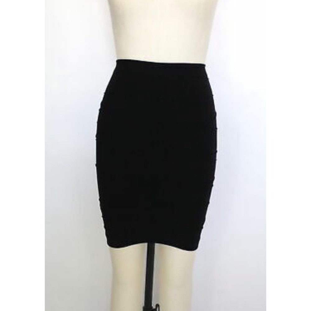 Free People Black Pencil Skirt
